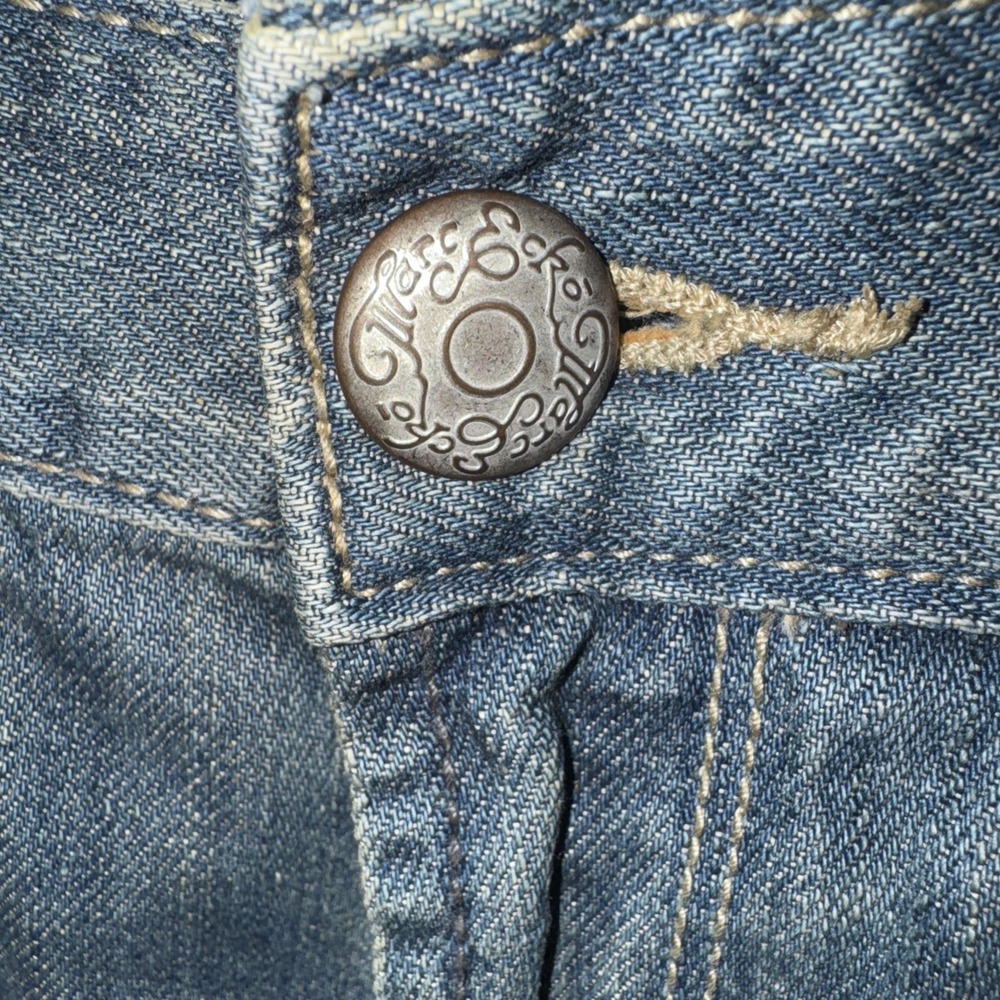 Marc Ecko Cut and Sew Boot Cut Jeans Mens Size 42x34 Blue Denim Mid Rise NWT - Picture 6 of 16
